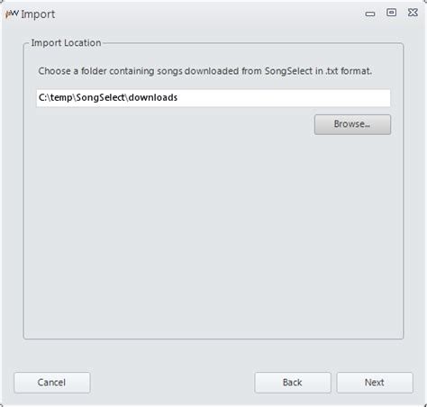ccli songselect|Importing from SongSelect .